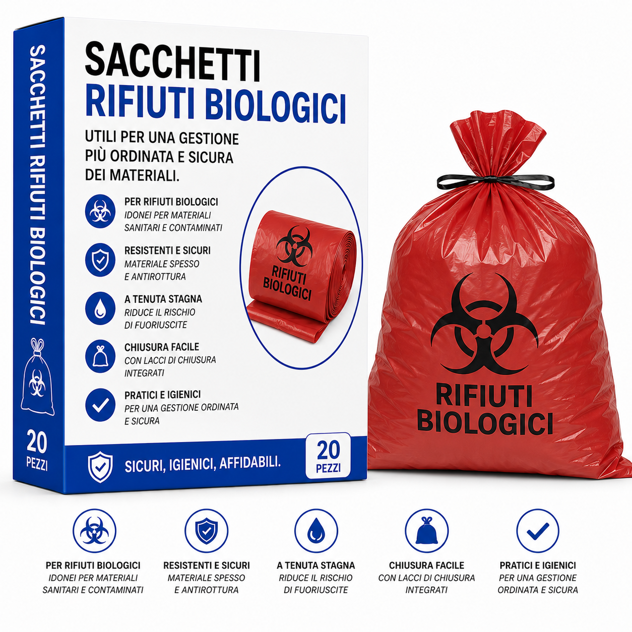 Sacchetti rifiuti biologici