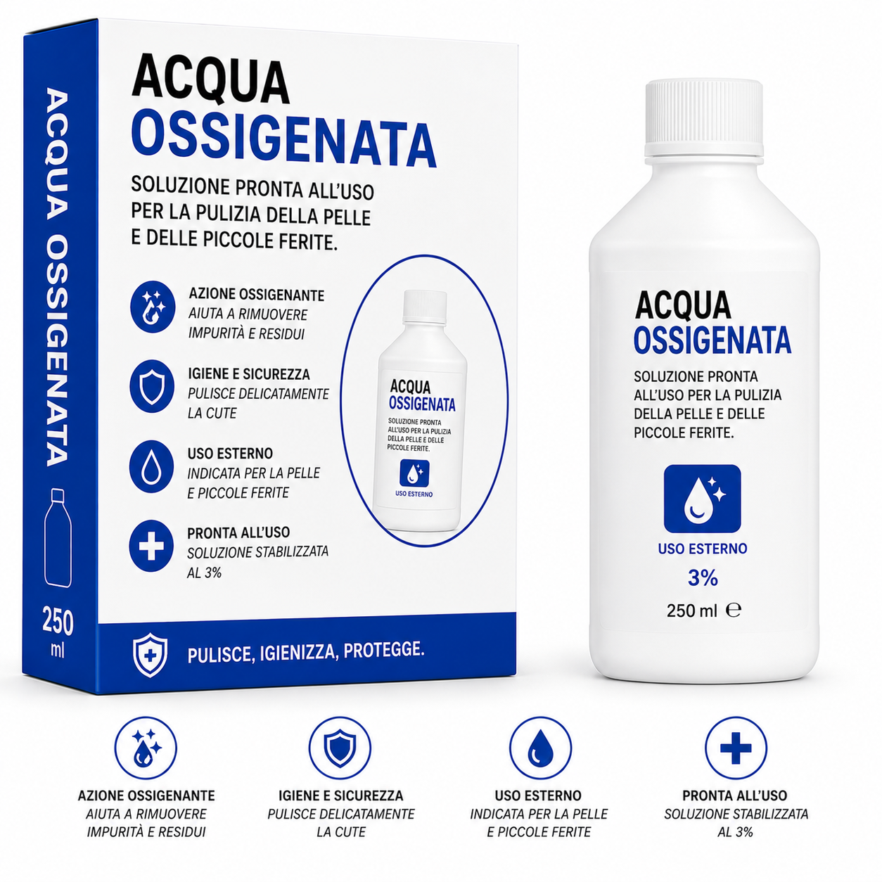 Acqua ossigenata monodose