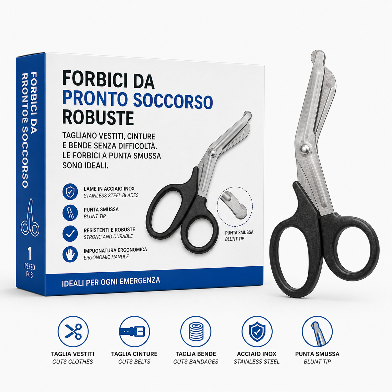 Forbici da pronto soccorso robuste